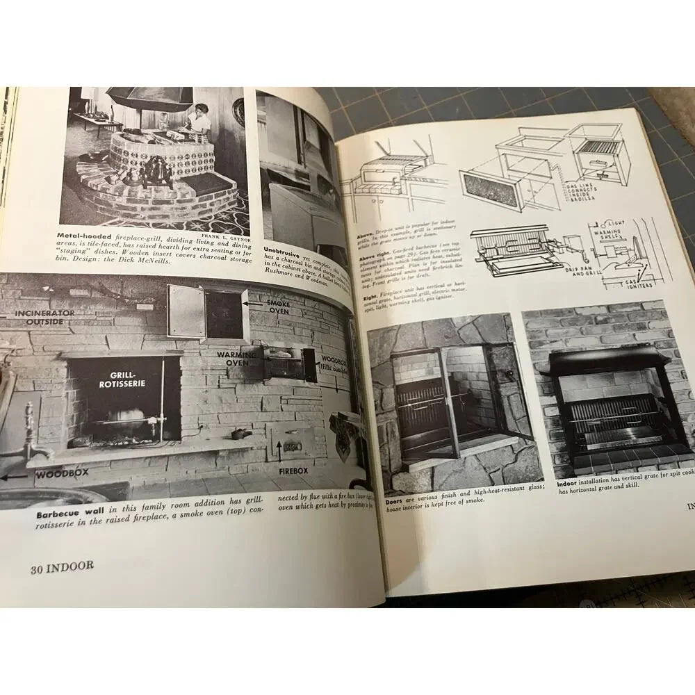 VINTAGE Sunset Ideas for Building Barbecues 1965 OUTDOOR DESIGN Book HOW TO‎